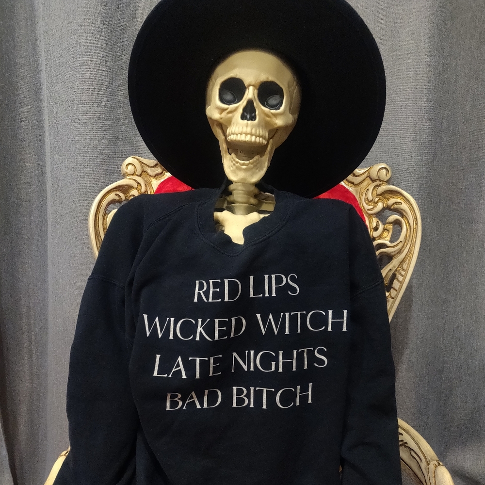 Black Witchy Graphic Sweatshirt